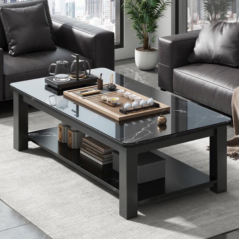 茶几办公室现代简约钢化玻璃极简茶台2025新款客厅家用小户型茶桌