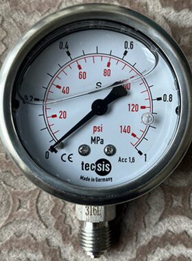 mpa2.5不锈钢6油1水压mpampa..气压表6全1油压表耐震压力表0mpa充