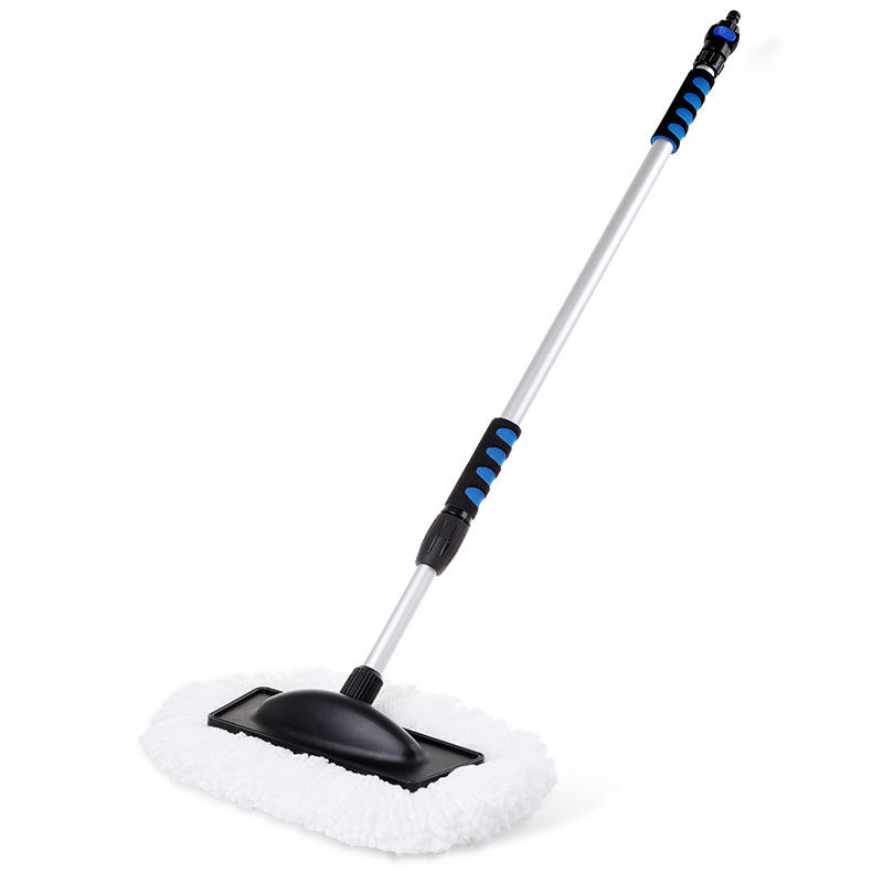 新款通水洗车f拖把可伸缩接水管专用刷子小车自助工具全套自动排