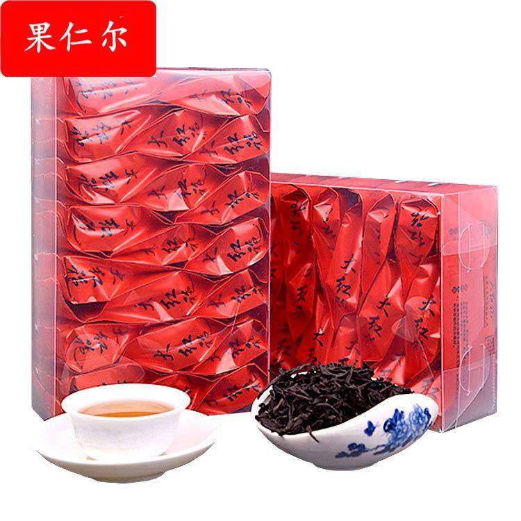 大红袍茶叶袋装浓香型乌龙茶25泡装武夷山岩茶盒装办公茶名茶