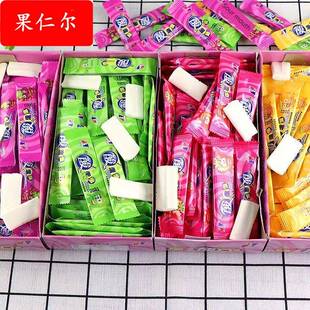 八大山人酸味果味软糖酸奶味棒棒糖多味混合怀旧拉丝糖零食