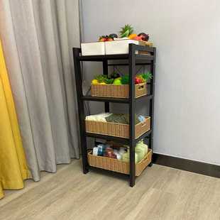 多用途铝合金家用支架款 置物架厨房微波炉架收纳架可移动厨房收纳