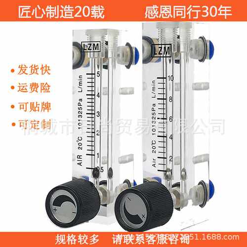 LZM-4T/6T面板液体水流量计160/250/400/500/600/1000ml/min