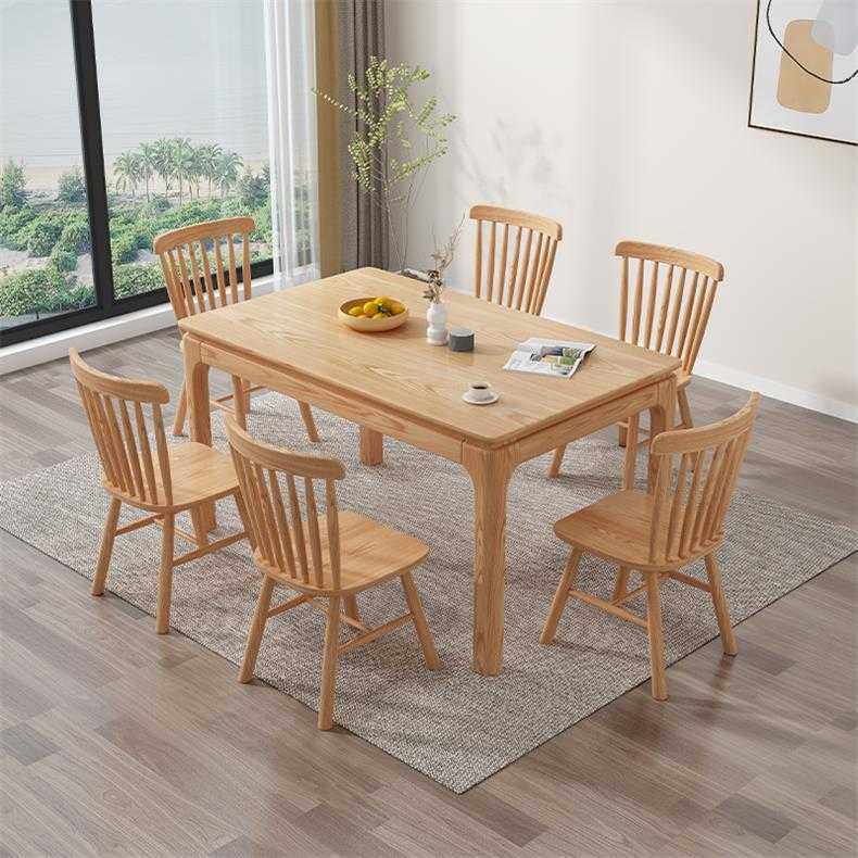 白蜡木餐桌简单轻奢家用餐厅木质长方形饭桌实木餐桌椅组合北欧,玩具/童车/益智/积木/模型,垂直悬浮玩具,淘宝优惠券,粉丝福利购,淘宝优惠卷