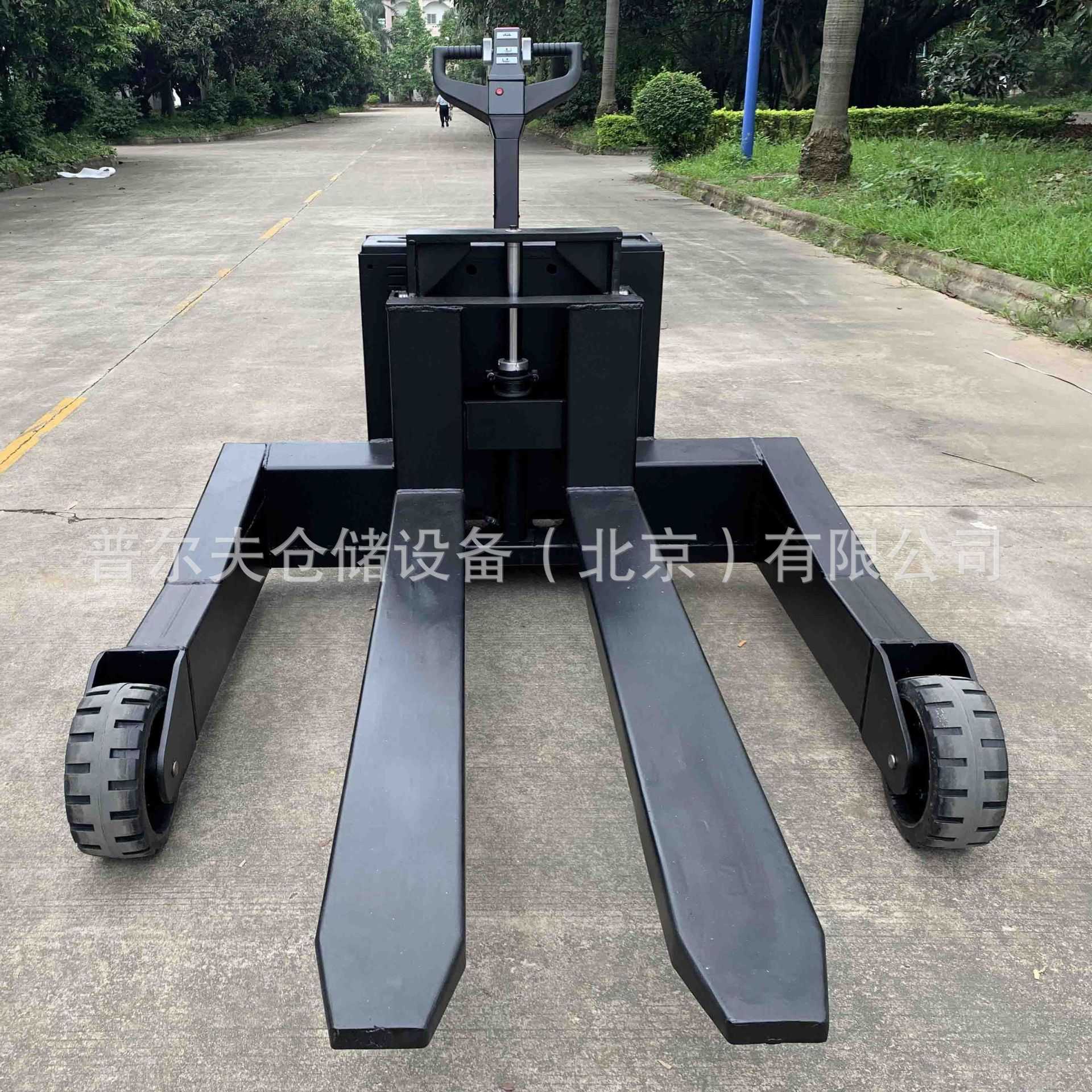 户外搬运车大轮电动越野叉车山地型宽腿托盘堆高车充气胎铲车