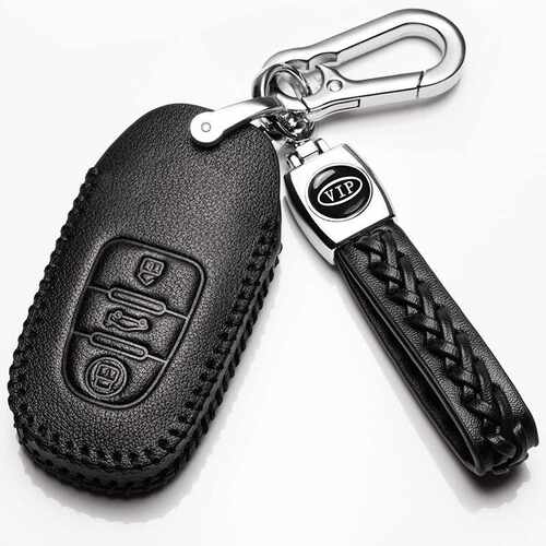 适用俞奥迪钥匙套新款A6L/A6/A7/Q7/Q8A8L汽车钥匙壳扣高档真皮包