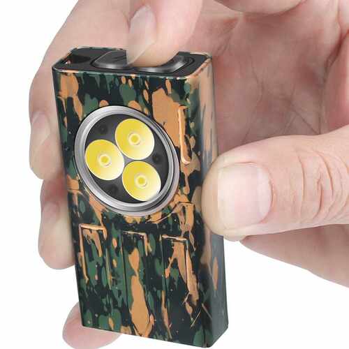 新款EDC多功能手电筒 USB-C充电强光便携钓鱼帽夹灯 磁吸手电筒