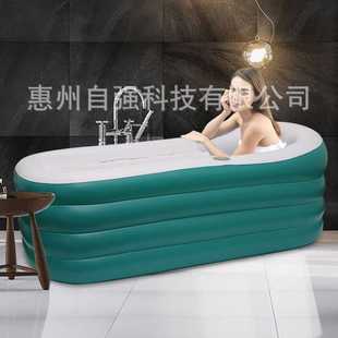 跨境欧式充气浴缸充气式泡澡桶大人浴桶成人可折叠洗澡可折叠