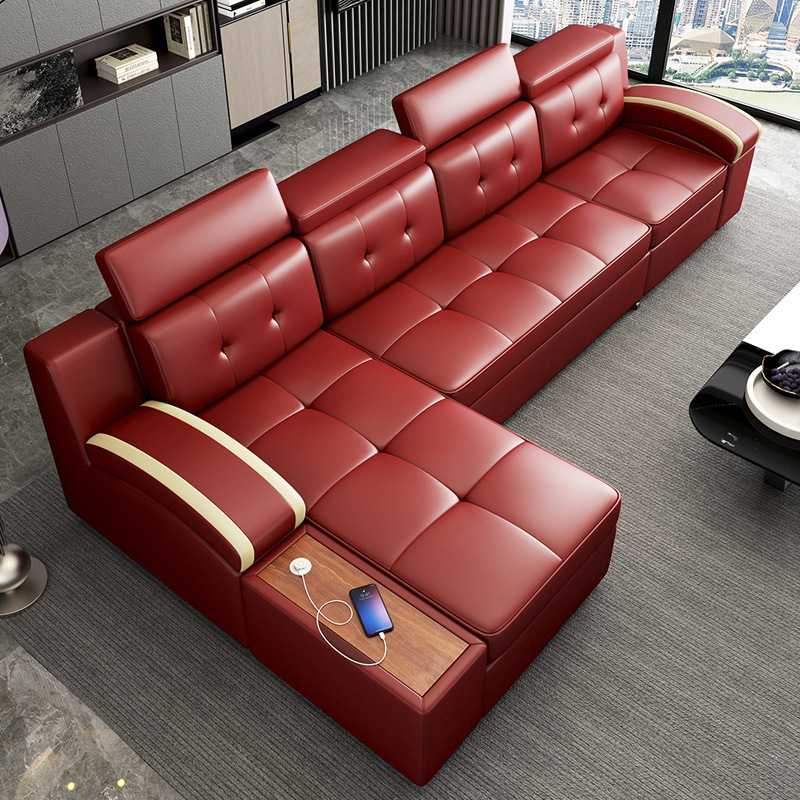 加工定制 客厅多功能储物沙发床折叠两用带USB充电