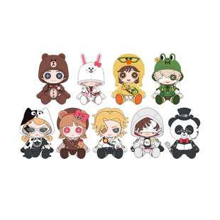 正版 第五人格LINE FRIENDS 快闪联动毛绒玩偶挂件抱枕零钱包痛包