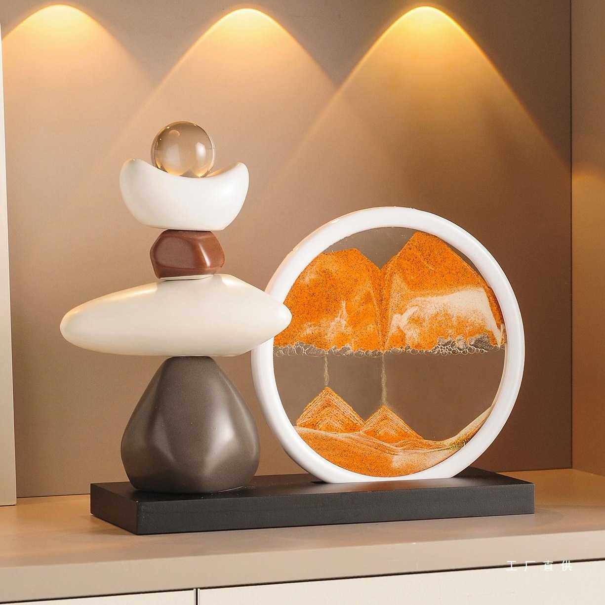 流沙画摆件办公室客厅酒柜电视柜玄关摆装饰品乔迁礼物流沙画摆件,电子元器件市场,其它元器件,淘宝优惠券,粉丝福利购,淘宝优惠卷