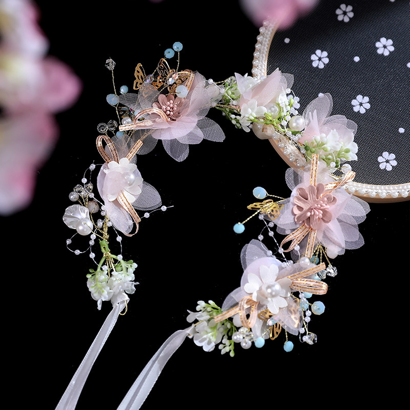 女童头饰头花花环儿童发饰森系花朵钢琴演奏主持人走秀演出饰品