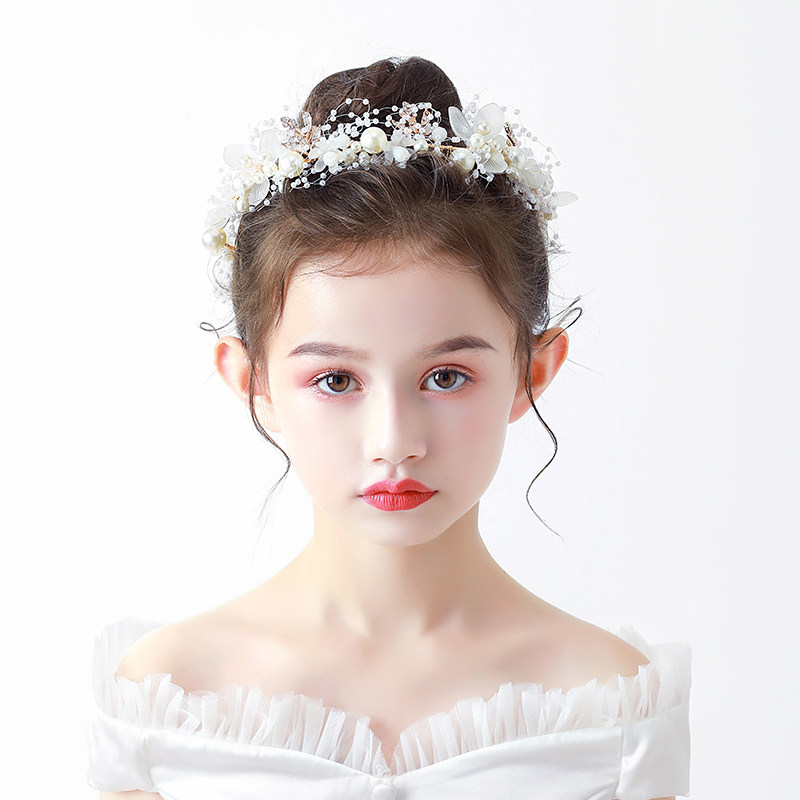 儿童花环头饰女童头花发带小孩皇冠饰品韩版森女系花朵演出发箍