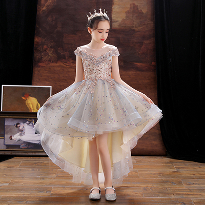 珍妮芸女童主持人钢琴演奏服