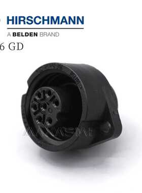 CA6GD德国hirschmann赫斯曼连接器7芯母头932 325-100  932325100
