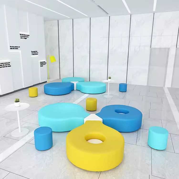 培训机构公司银行商场电影院图书馆大厅休息区休闲办公室沙发组合