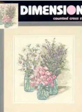 Dimensions 35122 Wildflower Trio Counted Cross Stitch Kit
