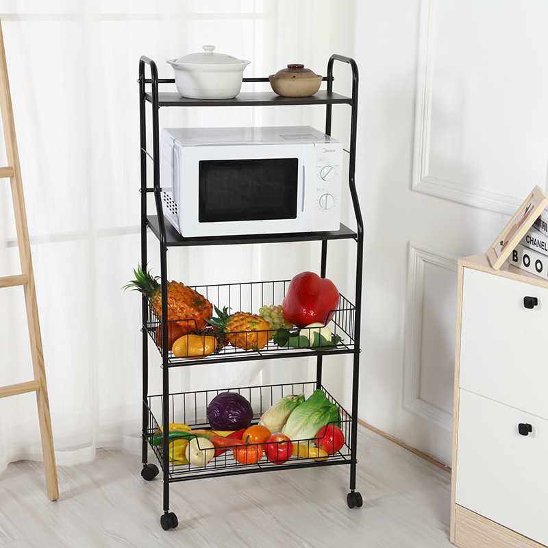 厨房微波炉置物架家用多层水果收纳筐架落地式蔬菜篮子储物架,电子元器件市场,其它元器件,淘宝优惠券,粉丝福利购,淘宝优惠卷