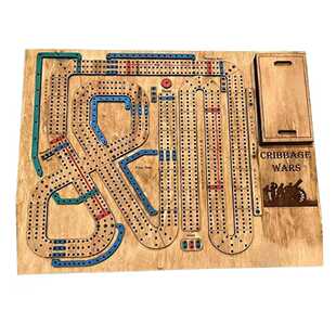 跨境定制Cribbage War Game克里比奇战争游戏木制棋盘游戏