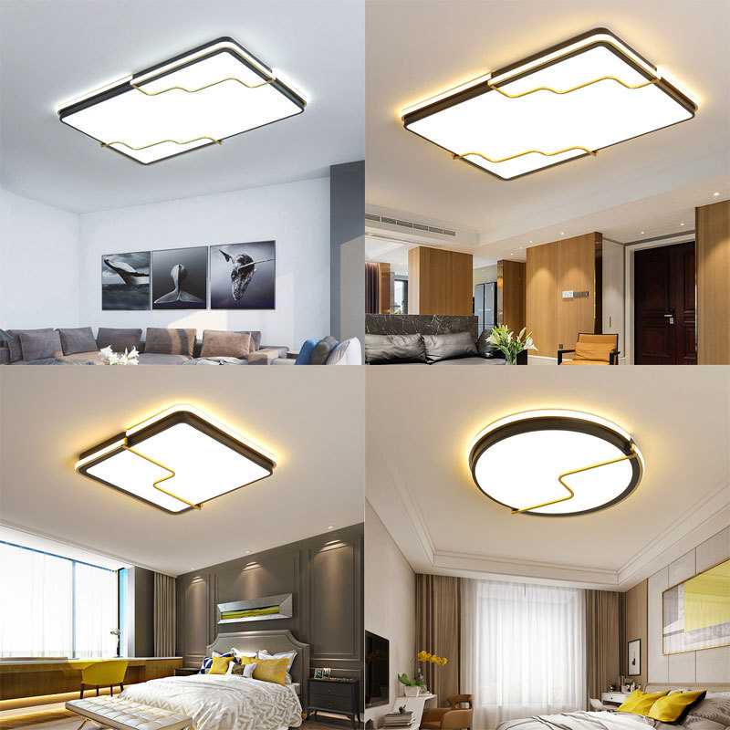 客厅灯新款led吸顶灯高端超薄简约现代创意大气几何卧室北欧灯具