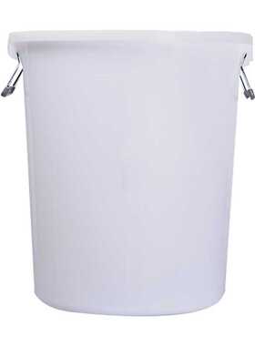 VLEN大号加厚塑料水桶圆桶食品储水桶白色酒店厨房大容量发酵塑胶