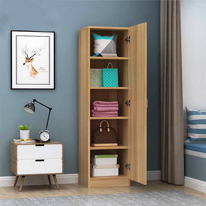 简易小衣柜单人宿舍出租房家用可拆卸组装实木质单门柜子人造板