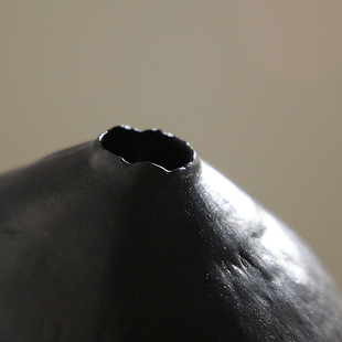 侘寂风实木底座圆形中古风雕塑台日式家居民宿香樟木墩子落地摆件