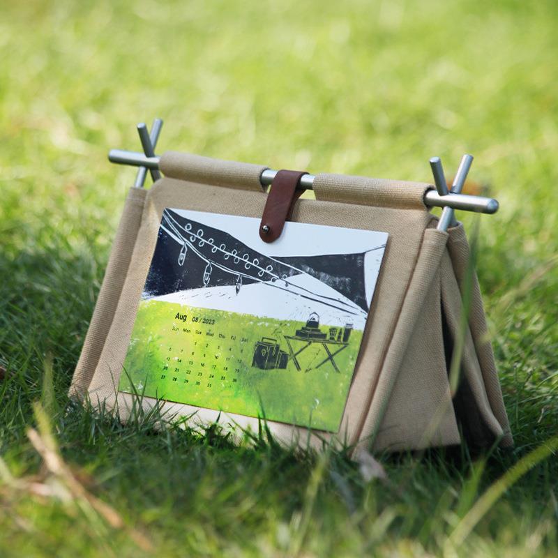 2025台历露营帐篷日历创意DIY手工创意办公桌摆件今日露营