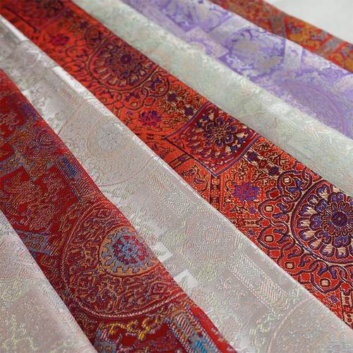 八达运仿宋锦类马甲新中式民族服饰蒙古袍礼服手工锦盒织锦缎面料