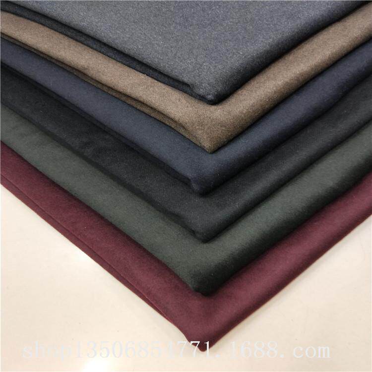 销量款 30加厚顺毛呢 800克单面呢服装面料 男装面料大量现货供应