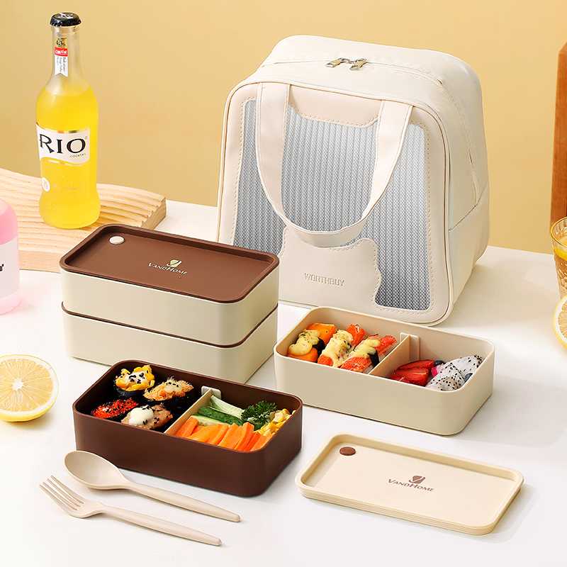 微波炉加热饭盒上班族便携保鲜盒食品级冰箱密封水果便当盒子