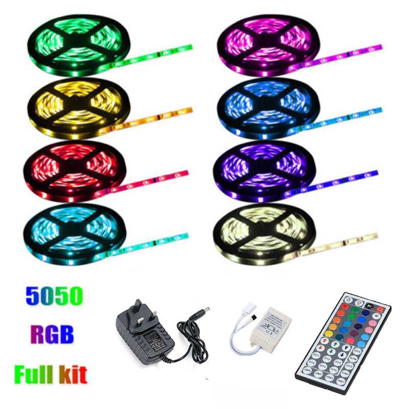 led灯条 5050RGB套装灯带 裸灯 七彩变色 60灯每米 1米2m3M4M5米