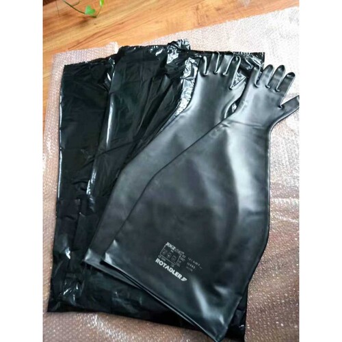 干箱试验操作箱手套箱长臂耐酸碱丁基橡胶手套耐腐蚀防化劳保手套