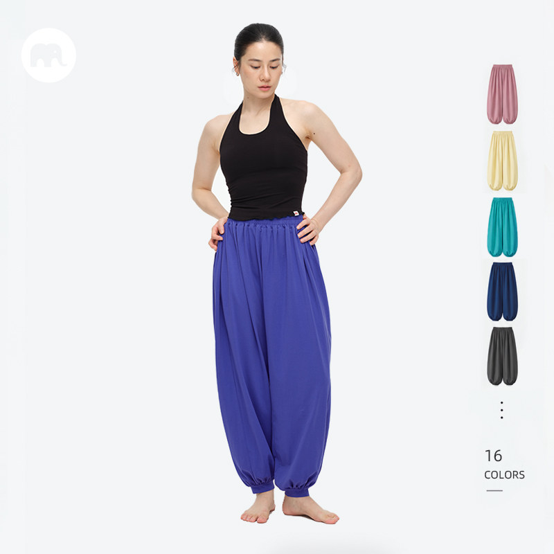 omshan·【新色】basic 基础宽松休闲束脚灯笼裤柔软内抽绳瑜伽裤