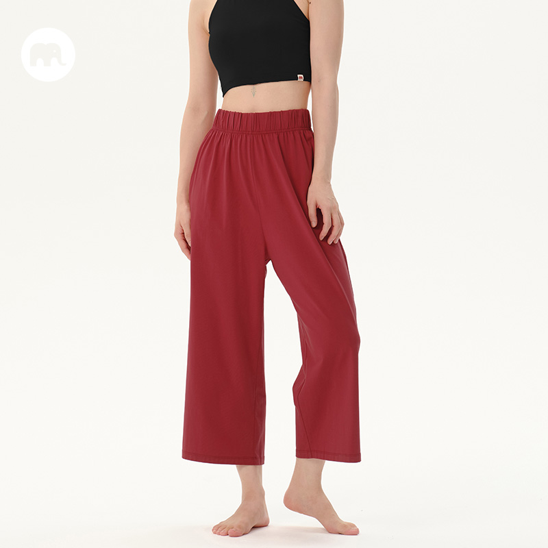 omshan·basic 基础款直筒八分习练裤 舒适宽松瑜伽裤