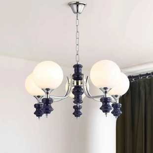 法式 魔豆复古风大气餐厅卧室书房灯 中古vintage客厅实木吊灯法式