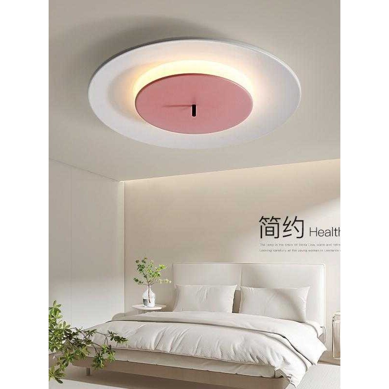 北欧设计师灯饰创意卧室灯圆形书房房间灯具现代简约儿童房吸顶灯