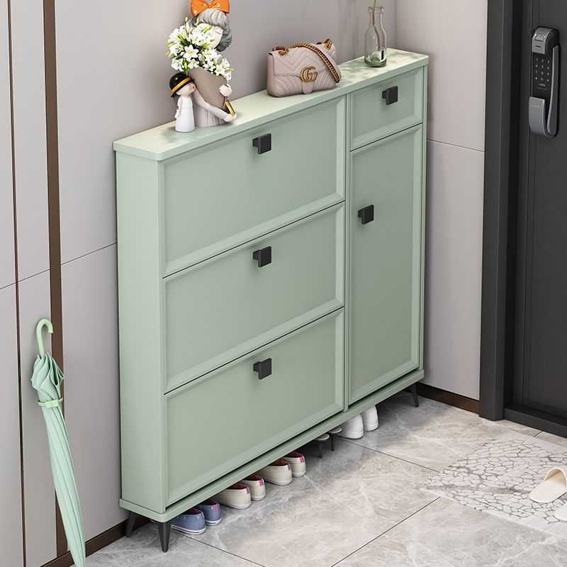 鞋柜家用门口简约现代翻斗式大容量储物置物柜多功能收纳阳台鞋架