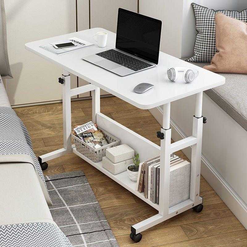 可移动电脑台式桌家用升降小桌子卧室简约床边桌简约学生租房书桌