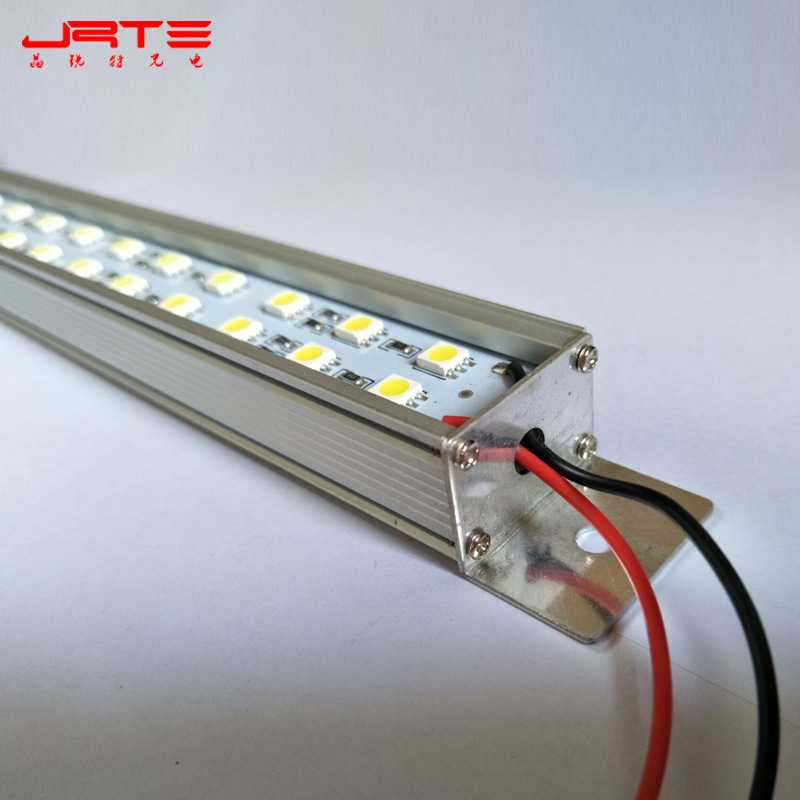 高亮双排LED硬灯条 5050灌胶防水室外照明灯条 低压24V120珠/米