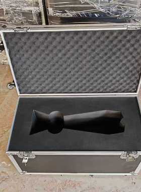 定制黑色铝合金拉杆箱 抗压便携万向轮展会设备奖杯收纳工具箱