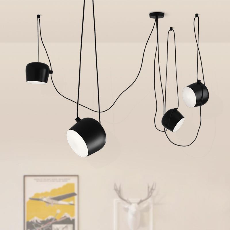 现代简约吊灯铝材创意个性餐厅服装店奶茶店酒吧娱乐场所艺术灯具