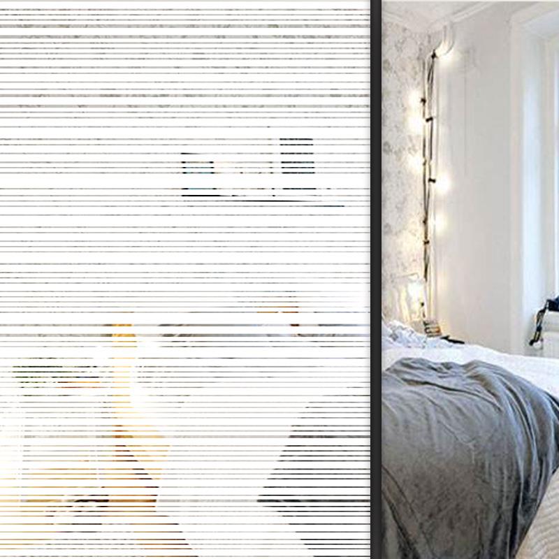 条码线装饰贴膜办公室隔断玻璃贴遮光隐私玻璃薄膜pet玻璃贴纸