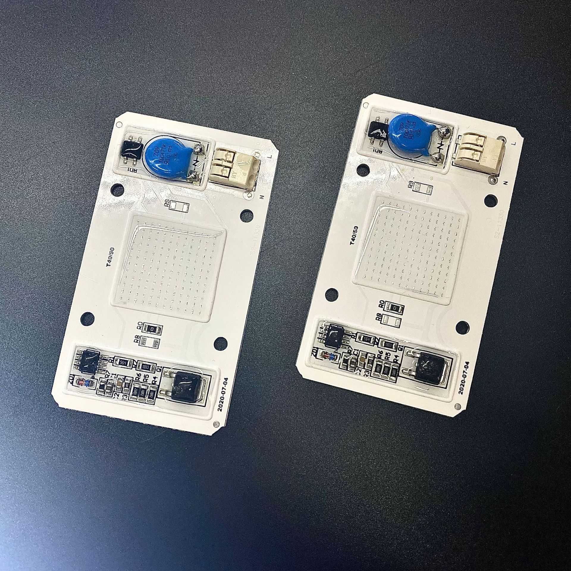 50W紫外灯珠LED光源400NM UV紫光395Nm固化3D打印405nm免驱动220V