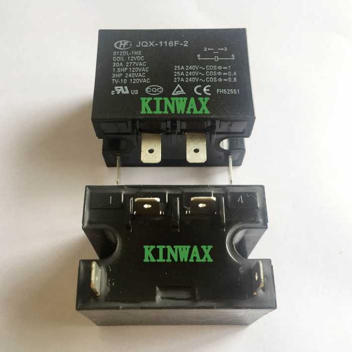 HF116F-2/048DP-1HSW 一组常开25A法兰安装继电器