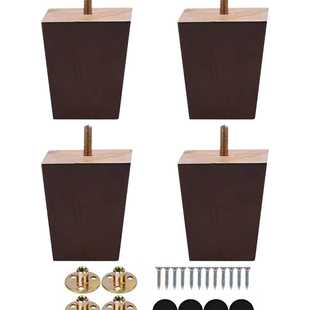 热销简约家具木脚木茶几桌椅脚橡木方斜木腿增高家具支撑脚加工