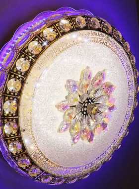 500MM水晶吸顶卧室灯 欧式灯金色水晶灯  ceiling lamp  量大从优