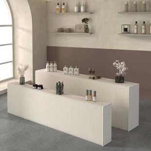 折叠长条展台商品橱窗展架移动超市货架陈列架多功能套裁长条叠放