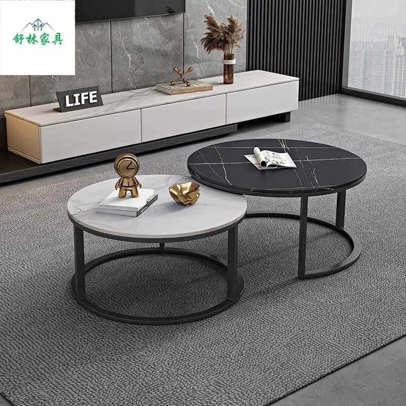 意式极简家用小户型圆形小茶几客厅岩板茶几出租房大小圆组合伸缩,家庭/个人清洁工具,地垫,淘宝优惠券,粉丝福利购,淘宝优惠卷