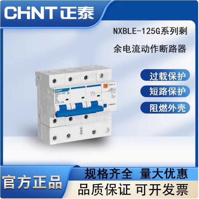 NXBLE-125G带过电压保护的漏电开关 .过载、短路、剩余电流动作型